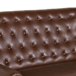 Trillium Faux Leather Oversized Recliner With Nailhead Trim By Christopher Knight Home - Espresso/ Cognac -Baxton Acme Shop d9c5784d 466f 446a 8204 acfe5f842537