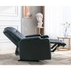 Electric Power Recliner Chair With USB Ports And Cup Holders - Black -Baxton Acme Shop da4e15ce d72c 42c8 9606 aef5a1904b02