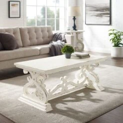 St Clair Coffee Table White -Baxton Acme Shop db475aca 24d8 47ba ab8d b21f7d074225