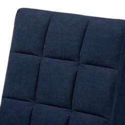 Baxton Studio Belden Modern & Contemporary Velvet Upholstered Metal Lounge Set- Navy - Navy Blue -Baxton Acme Shop db4ceff4 d46c 480a 98c8 dd359c7fd20b