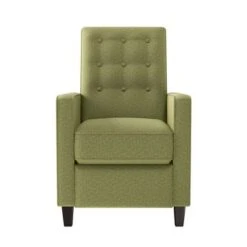 Copper Grove Button Tufted Pushback Recliner Chair - Apple Green -Baxton Acme Shop dc1f43b4 584c 4daa 9a07 13c49cf93546