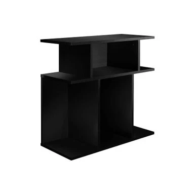 Accent Table/ Side/ End/ Nightstand/ Lamp/ Living Room/ Bedroom/ Laminate/ Black/ Contemporary/ Modern 4 Accent Table/ Side/ End/ Nightstand/ Lamp/ Living Room/ Bedroom/ Laminate/ Black/ Contemporary/ Modern - Image 2