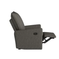 Avenue Greene Brodyn Gliding Recliner Chair With Memory Foam - Grey Linen -Baxton Acme Shop dca9c601 9980 4798 94e3 644eaa78edf3