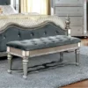Glam Silver/Gray Bench