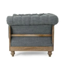 Voll Fabric Club Chairs (Set Of 2) By Christopher Knight Home - Dark Brown/ Beige -Baxton Acme Shop dd3a186d 309f 4ef0 b492 a0c928d613de