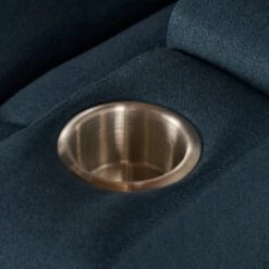 Emersyn Fabric Power Recliner W/ Arm Storage & USB Cord By Christopher Knight Home - Navy Blue -Baxton Acme Shop dd4bb3ca 6fe3 4da2 b9ba 174bfbd24da6