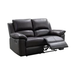 Abbyson Westwood Brown Top Grain Leather Reclining Loveseat - Brown -Baxton Acme Shop dd8341f7 b48a 4945 8cb9 47880d816370