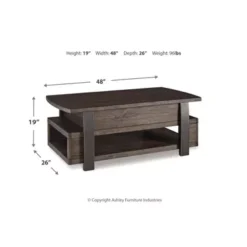Vailbry Lift Top Cocktail Table -Baxton Acme Shop dd8baaad f814 4b82 b533 001ea6f0be75