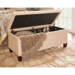 Catalina Shoe Storage Ottoman Beige -Baxton Acme Shop dde1cc83 a58a 4efb a33a 70b65697c0f2