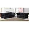 Antoinette Chesterfield 2-Piece Set- Sofa & Loveseat - Black -Baxton Acme Shop de8ce26f ebf7 4da4 95d4 defb60bc2c73