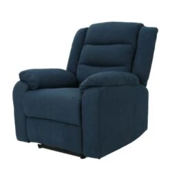 Adrianne Fabric Power Recliner Club Chair By Christopher Knight Home - Blue -Baxton Acme Shop dea45e2a 416d 42e6 89c4 c63be93909b8