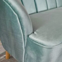 Amaia Modern 3-piece Velvet Chat Set By Christopher Knight Home - Seafoam Blue + Walnut -Baxton Acme Shop decf1b3c ad6e 4549 b68a a29c2d1b9b30