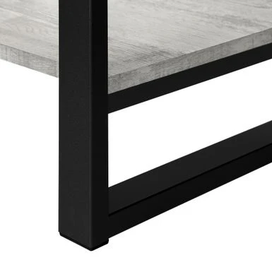 Coffee Table/ Accent/ Cocktail/ Rectangular/ Living Room/ 48"L/ Metal/ Laminate/ Grey/ Black/ Contemporary/ Modern 10 Coffee Table/ Accent/ Cocktail/ Rectangular/ Living Room/ 48"L/ Metal/ Laminate/ Grey/ Black/ Contemporary/ Modern - Image 8