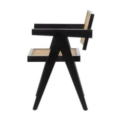 Leather Accent Chair With Armrests - 19"W X 20"L X 30"H - Dark Brown - Armless -Baxton Acme Shop e0117f7a 32e2 4017 8f2c b60c2e911699