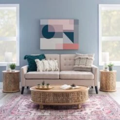 Tristan Oval Coffee Table Natural 15 Tristan Oval Coffee Table Natural -Baxton Acme Shop e01748ee d14b 43ea 9f53 4b5379e04c14