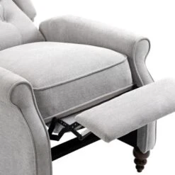 Clihome Push Back Reclining Chair - Grey -Baxton Acme Shop e07a6b84 5a20 452e 8eff a06fd583b400