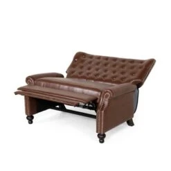 Trillium Faux Leather Oversized Recliner With Nailhead Trim By Christopher Knight Home - Espresso/ Cognac -Baxton Acme Shop e1b03fe0 e591 47da b128 0f5f88ddd6fe