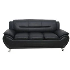 Michael Segura 3PC Living Room Set - Black -Baxton Acme Shop e349eac3 8f62 4172 bee9 b01eb48d0a84