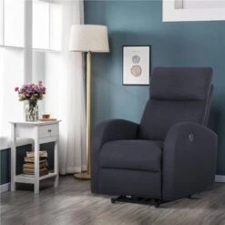 29.5'' Wide Manual Glider Standard Recliner - Grey -Baxton Acme Shop e39a9c75 1d00 4cef 97e4 0cec0f1ea8e6