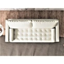 US Pride Matton Faux Leather Mid-century Modern Living Room Set-Loveseat And Sofa - White -Baxton Acme Shop e5ca7d97 0710 49b7 91f0 5008e461a033