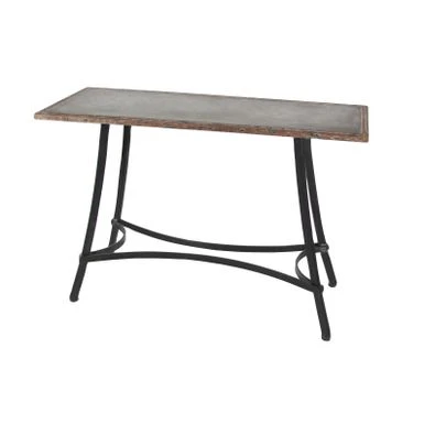 Brown Iron Farmhouse Console Table 30 X 43 X 16 - Brown - Metal 6 Brown Iron Farmhouse Console Table 30 X 43 X 16 - Brown - Metal - Image 4