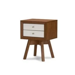 Urban Designs 24-Inch Warwick Modern Accent Table And Nightstand - White -Baxton Acme Shop e6b541ff 331e 47b8 8d86 a6bf0b2dff0e