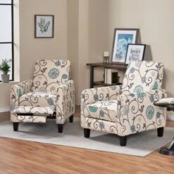 Darvis Recliners (Set Of 2) By Christopher Knight Home - Moss Gray + Dark Brown -Baxton Acme Shop e6f4d98c 9592 48c9 9ff7 fd3aff50006e