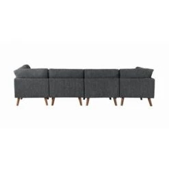 Churchill Rectangular Ottoman Dark Grey -Baxton Acme Shop e7f047f0 b876 4c30 838c ccf84588de9e