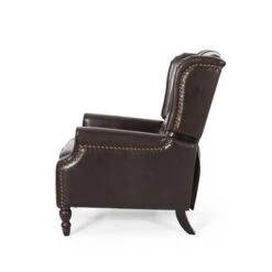 Walter Tufted Bonded Leather Recliner (Set Of 2) By Christopher Knight Home - Cognac Brown -Baxton Acme Shop e8da7e2f fc81 4c4c 835c 32e58709543d