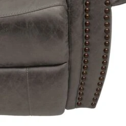 Copper Grove Dilsen Extra Large Rolled Arm Wall Hugger Recliner Chair - Saddle Brown -Baxton Acme Shop ea45542b e966 48b8 89c6 87b7da5b2168