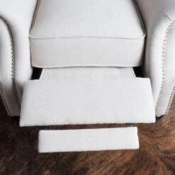 Walder Tufted Nailhead Fabric Recliner By Christopher Knight Home - Orange -Baxton Acme Shop eb8da7ac 1186 4741 a5bb 5ee2cdb854a7