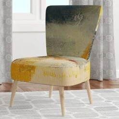 Designart "End Of The Orange Rainbow II" Upholstered Modern Accent Chair - Arm Chair - Arm Chair -Baxton Acme Shop ed5cb552 94a7 4078 bcb1 e721f8791d85
