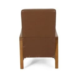 Munro Channel Stitch Pushback Recliner By Christopher Knight Home - Teak + Navy Blue -Baxton Acme Shop ed868097 f5e7 4842 858c 7d598ffd0ad4