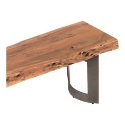 Aurelle Home Brown Rustic Live Edge Bench - Brown -Baxton Acme Shop ede3e593 7c9b 4b3c 94b2 9445496996db