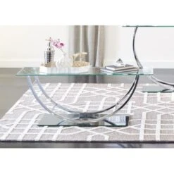 U-shaped Coffee Table Chrome