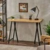 Toccoa Modern Industrial Handmade Mango Wood Console Table By Christopher Knight Home - Natural + Black -Baxton Acme Shop efc08ae3 62f8 4fec ab23 cc1d21f3a1b4