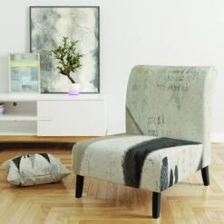 Designart "French Bird Flea Market III" Upholstered Farmhouse Accent Chair - Arm Chair - Arm Chair -Baxton Acme Shop f01e897b f92b 4a85 97dc 55c5233158d0