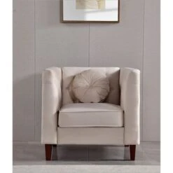 Fancher Kittleson Classic Chesterfield Chair - Green -Baxton Acme Shop f02f2f4b 6b33 4b92 9a5b d0ea4df23dc0