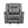 Coaster Furniture Conrad Grey Upholstered Motion Glider Recliner - Grey -Baxton Acme Shop f03237c0 59bb 4661 b31d baff03e870a1