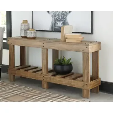 Brown Susandeer Console Sofa Table 4 Brown Susandeer Console Sofa Table - Image 2