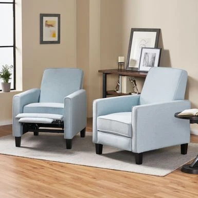 Darvis Recliners (Set Of 2) By Christopher Knight Home - Light Gray + Dark Brown 21 Darvis Recliners (Set Of 2) By Christopher Knight Home - Light Gray + Dark Brown - Image 19