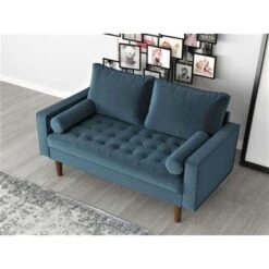 Mac Loveseat - Black -Baxton Acme Shop f082ecb3 2f25 4c6d a6c7 67b99173a7db