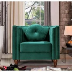 Angie Classic Kittleson Chesterfield 2-Piece Set-Chair & Sofa - Black 22 Angie Classic Kittleson Chesterfield 2-Piece Set-Chair & Sofa - Black -Baxton Acme Shop f0952cd5 f355 41b5 9b87 2685876c8b5a