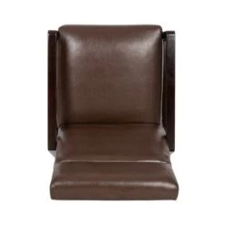 Fernhill Faux Leather Upholstered Pushback Recliner By Christopher Knight Home - Cognac Brown/ Dark Espresso -Baxton Acme Shop f132b334 c9f3 497d b912 21375cac70ce