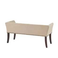 Indigo Cream Accent Bench -Baxton Acme Shop f25a0caf 6d01 42d4 9459 72cdacf7bd96