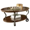 Medium Brown Nestor Oval Cocktail Table -Baxton Acme Shop f2a873fd 53a7 4d4d b41f aea824c14e1f