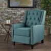 Izidro Tufted Fabric Recliner By Christopher Knight Home - Dark Teal