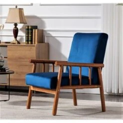 Robbie 25'' Wide Velvet Armchair - Eggplant -Baxton Acme Shop f403692a 207e 40cc 9adc b186d12db4bf