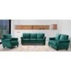 Ramos Nailhead Velvet 3-Piece Set-Loveseat Sofa And Chair - Green -Baxton Acme Shop f4153f52 2eae 4a35 9d13 f7d9bf6add25