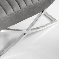 Art Leon Retro Armless Leather Chair - Real Leather - Brown -Baxton Acme Shop f445bc50 1864 44b0 a0fe fe2d76c14c62